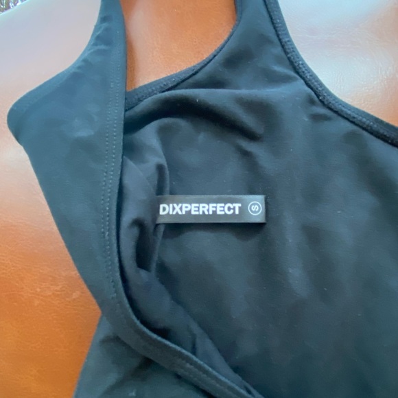 BLACK LOW BACK ONE PIECE — - Picture 2 of 3